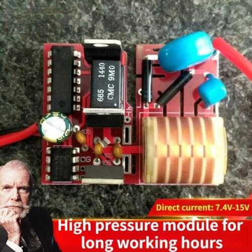 High power and super strong pulsed arc ignition discharge with 7.4v DC boost 15kV