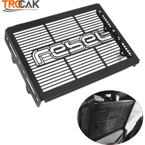 Black Motorcycle Radiator Guard Protector Grille Grill Cover For Honda Rebel CMX 500 300 CM500 CM300 REBEL500 Accessories 4.6