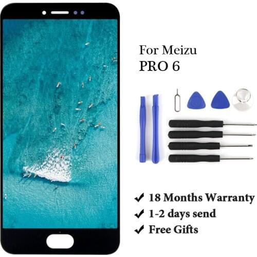 1PCS LCD For Meizu Pro 6 LCD Display Touch Screen Panel Digitizer Assembly Replacement arts+Tools For Meizu Pro 6 Plus lcd