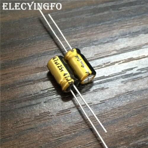 10pcs 47uF 25V NICHICON FG (Fine Gold) 6.3x11mm 25V47uF High Grade Audio Capacitor