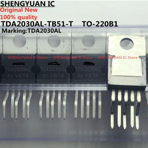 10pcs TDA2030AL TDA2030AL-TB51-T TO-220B1-5 TDA2030A 18W HI-FI AUDIO AMPLIFIER AND 35W DRIVER quality 100%new imported original