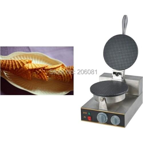 220V Electric Non-stick Single Head ice cream waffle cone baker/waffle cake Ice Cream Cone Maker /CONE SHAPE WAFFLE BAKER