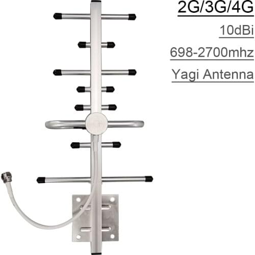 2G 3G 4G Yagi Outdoor Antenna 698-2700 MHz Suit for GSM UMTS LTE WCDMA Signal repeater 10 dBi High Gain Work For All Boosters