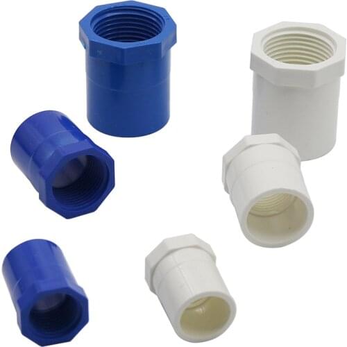 1/2"-20 3/4"-25 1"-32 mm Female Thread PVC Connectors BSP Thread Adapter Garden Irrigation Hose Repair Water Pipe Fittings 3Pcs