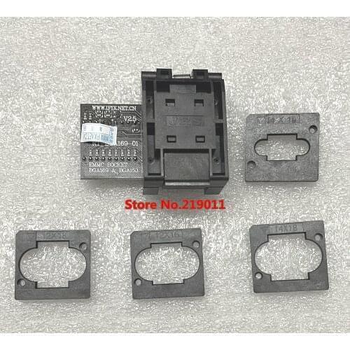 BGA169/BGA153 adapter for RT809H SOCKET RT-BGA169-1 BGA169 EMMC ADAPTER 11.5*13mm add more 4 pcs Matrix