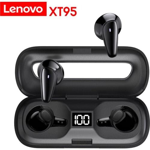 Lenovo XT95 True Wireless Earphone IPX5 Waterproof Bluetooth Headphone with Mic Touch Control Noise Reduction Sports Headsets