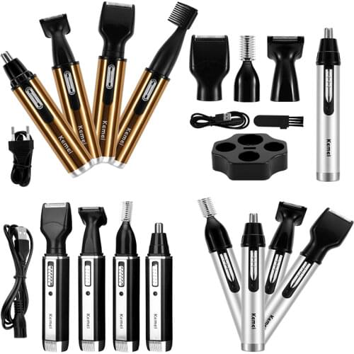 USB Rechargeable Ear Eyebrow Beard Shaver Razor Face Hair Cutter Electric Ear Nose Hair Trimmer Multifunctional Hair Remover