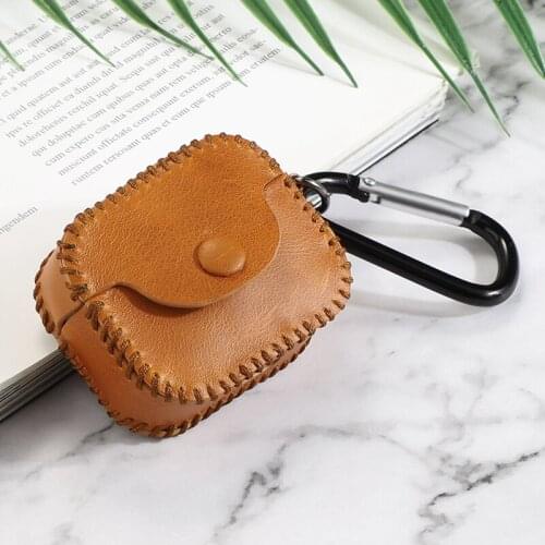 For Airpods Pro Case Genuine Leather Case Headset Protector Wireless Bluetooth Earphones Waterproof Protective Cover