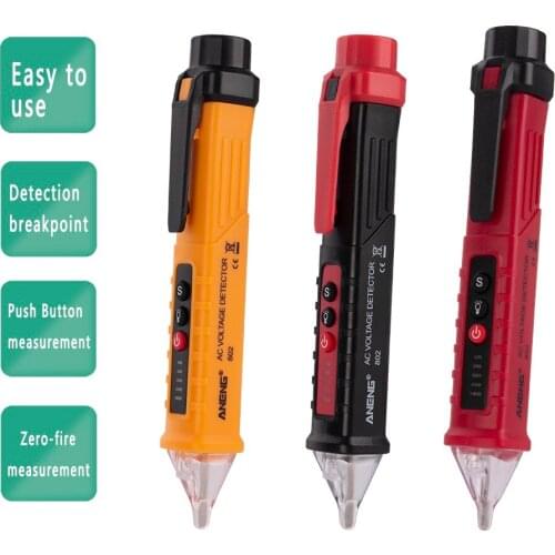 Digital AC/DC Voltage Detectors Smart Non-Contact Tester Pen Meter 12-1000V Current Electric Sensor Test Pencil 3 Colors