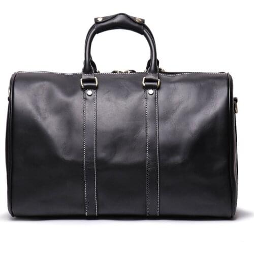 Travel Bag Head Layer Cowhide European And American Retro Bag Men And Women Large Capacity Messenger Trend Leather Travel Bag