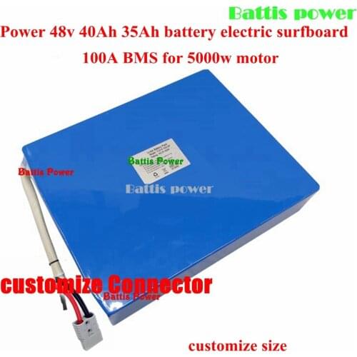 Power 48v 40Ah 35Ah battery electric surfboard jet board life foils efoil hydrofoil fliteboard 5000w 5kw motor + 5A charger