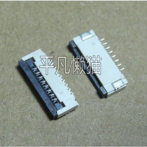 FPC 8-pin 1.0MM pitch Lower connection Flip-flop socket Notebook Start-up touch keyboard Snap seat