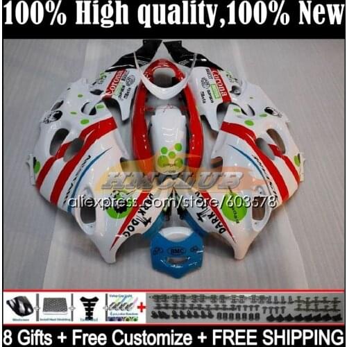 Body For SUZUKI KATANA GSXF 750 600 GSX600F 2CL.53 GSXF750 98 99 00 01 02 GSXF600 1998 1999 2000 2001 2002 Fairing white green