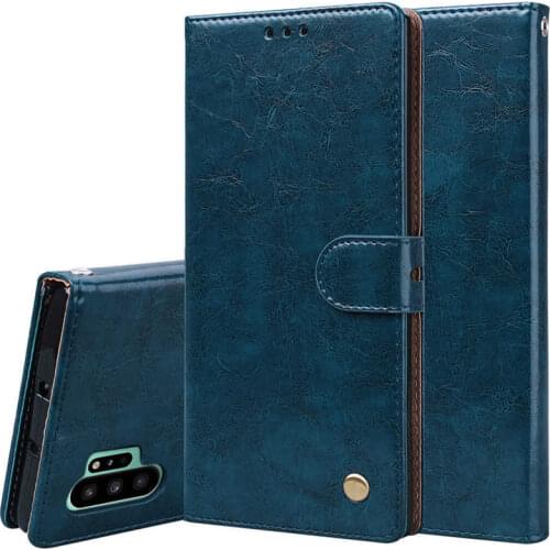 Leather Case For Samsung Galaxy Note 10 Plus Case Luxury Magnetic Flip Wallet Phone Bag For Samsung Note 10 Plus Pro Etui Funda