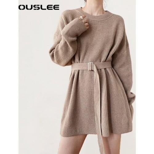 Модные трикотажные платья OUSLEE China At AliExpress