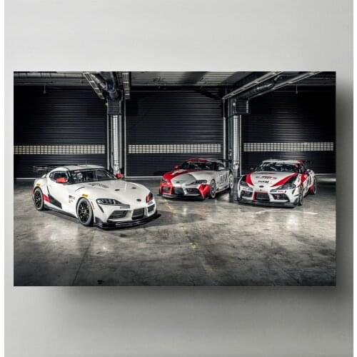 Modern Art Print Poster Supercar Toyotas Tuning 2019 Supra GT4 Concept Wall Picture Canvas Painting for Living Room Decor