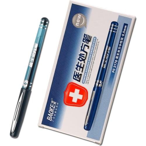 BAOKE Pc2178 large capacity ink blue neutral pen doctor dedicated 0.5mm prescription pen