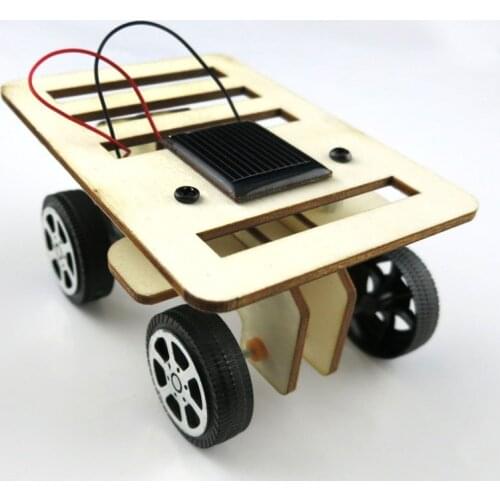 DIY Solar Energy Car Handmade Toys Physical Gizmo Building Blocks Kits Solar Energy Assembled Toy Teaching Tool