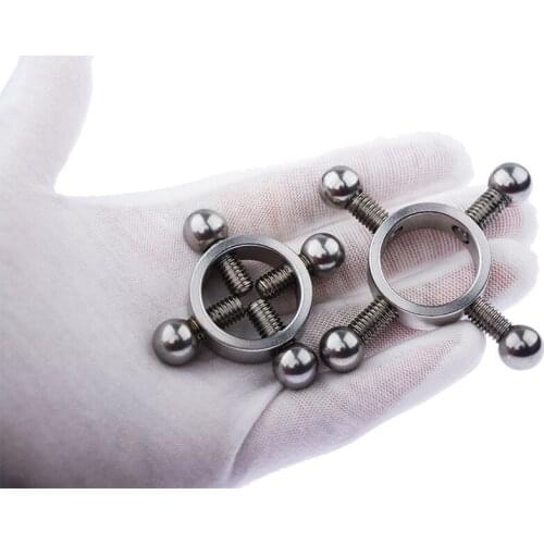 Sex Shop Metal Nipple Clips Adjustable Torture Play Clampsbreast Clamp Tips Bondage Restraints Sex Accessories Fetish Sex Toys