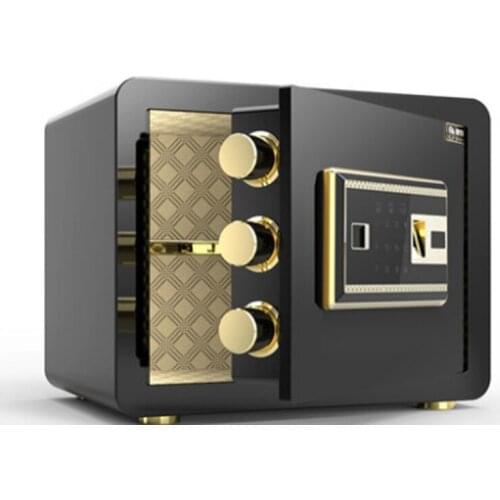 Safe Home Office Small In-Wall 25cm High Fingerprint Password Safe Deposit Box With Lock