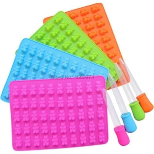 100pcs Bears Silicone Mold 50 Cavity