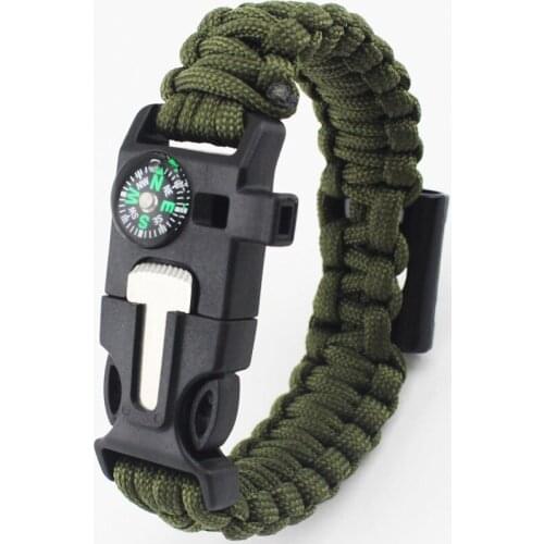 Hot New Seven-core Umbrella Rope Woven Lifesaving Bracelet Multifunctional Hiking And Camping Climbing Lifesaving Bracelet
