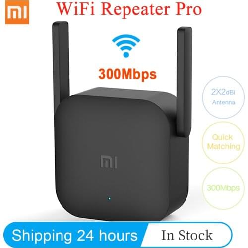 Original Xiaomi WiFi Repeater Pro 300Mbps Mi Amplifier Network Expander Router Extender Roteador 2 Antenna for Router Wi-Fi Home