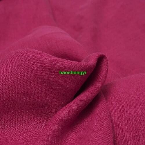 High-quality linen cloth, sand-washed ethnic style pure linen garment fabric