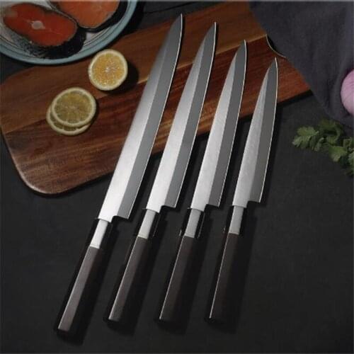 8.5/9.5/11/12 Inch Japanese Very Sharp Sashimi Knife Slicing Fish Sushi Ham Filleting Kitchen Knives Octagonal Solid Wood Handle