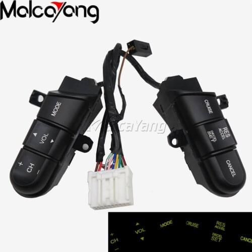 1 Set Steering Wheel Control Buttons button Audio Volume Control button With Cables Cruise Switch For Honda Civic 2006 2007 2008