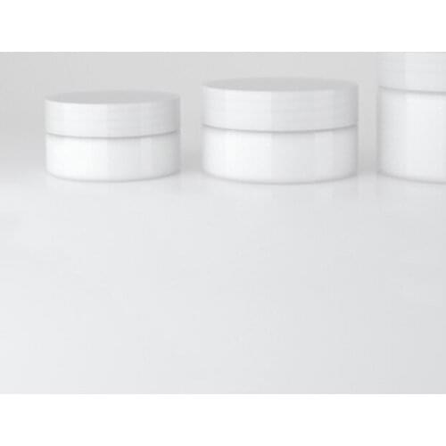 15g/30g/50g 24pcs/lot White Face Cream Pot Cosmetic Container Empty Packaging Bottle Portable Travel