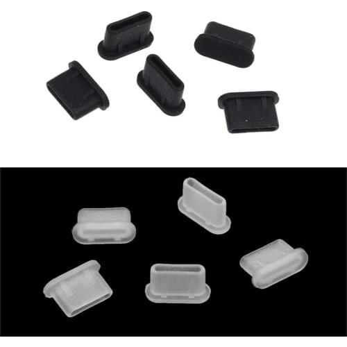 5pcs Dustproof Cover Cap Jack Charger Plug Type-C Port Anti-dust For Mobile Phone 8899