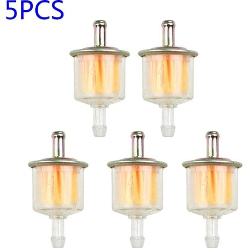 5pc 5/16" Motorcycle Oil Filters Fuel Filters Industrial Motorbike Universal RVs Inline Gas Fuel Line Accessories