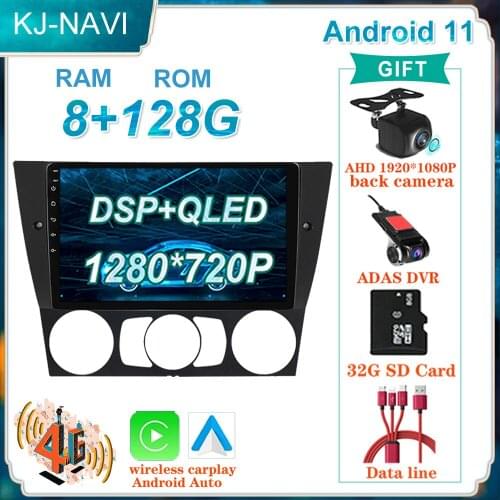 6+128G CARPLAY 9'' Android 11 for BMW E90 E91 E92 E93 2005 2006 2007 2008 Car Radio Multimedia Video Player Navigation No 2din