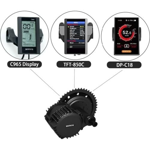 Bafang Speedometer TFT-850C LCD Display DP-C18 Color Screen Display C965 Monochrome Screen Speed Indicator with USB Interface