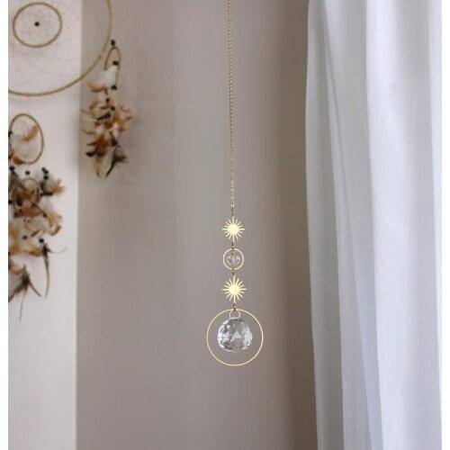 The Gem Gypsy || Crystal Suncatcher || Prism || Sun Catcher Crystal for Window || Boho & Brass Home Decor
