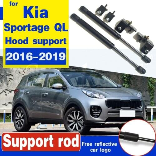 For Kia Sportage 2019 2017 2016 QL Front Hood Engine Cover Supporting Hydraulic Rod Strut Spring Shock Bars Bracket Car Styling