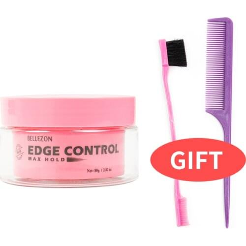 Hair Wax Cream Edge Control Hair Styling Cream Hair Finishing Anti-Frizz Hair Fixative Gel Men Female Universal 80ml