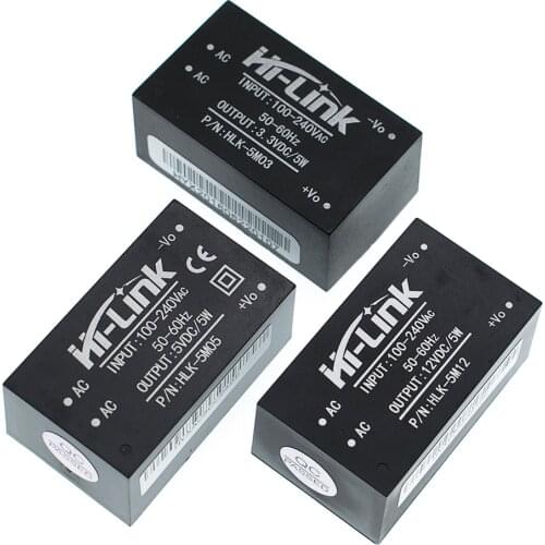 220v 5V AC - DC isolated power supply module, HLK-5M05/ HLK-5M12 /5M03 switching step-down 5w power module