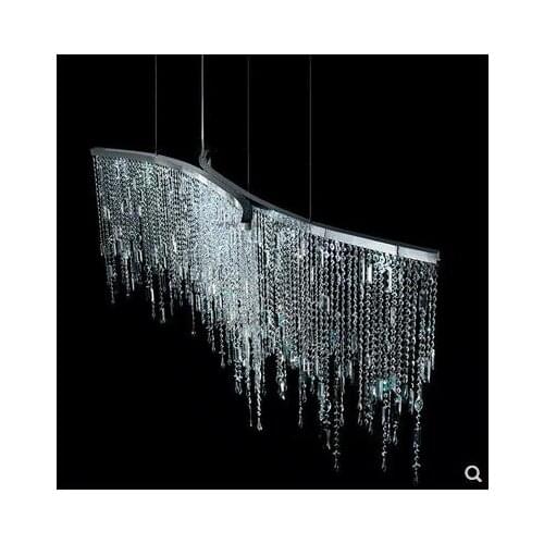 Italian luxury crystal chandelier living room restaurant long bar porch aisle bedroom model room villa crystal lamp