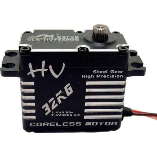 JX CLS-HV7323MG 23KG 8.4V Steel Gear Full CNC Alum Shell Digital Coreless Standard Servo