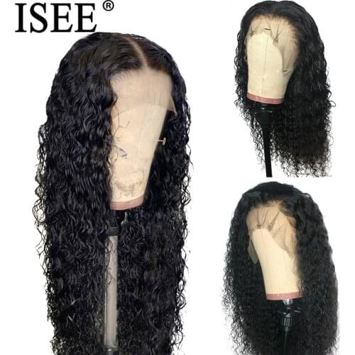 Kinky Curly Full Lace Wigs For Women 150% Density Brazilian Full Lace Human Hair Wigs ISEE HAIR Curly Lace Front Human Hair Wigs
