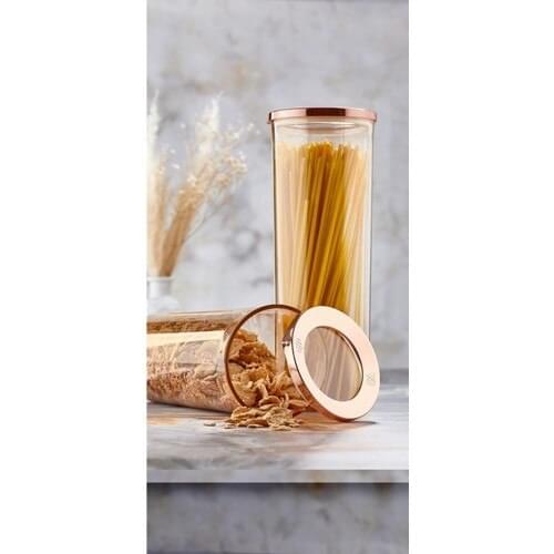 Kitchen Chef 4'lü Lux Round Storage Container Copper Color