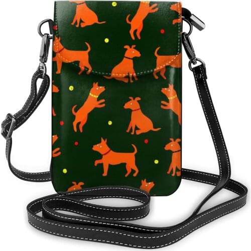 Mini Crossbody Bags Pattern Prints Cell Phone Purse Bag Smartphone Wallet PU Leather Shoulder Strap Handbag Women Messenger Bag