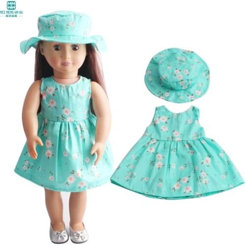 Fashion Baby clothes for doll fit 45cm American doll and new born doll accessories