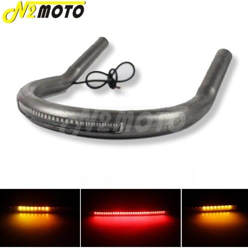1" Tube Upswept Rear Seat Hoop Tracker End 210mm Frame Loop for Honda Suzuki Kawasaki Yamaha Cafe Racer