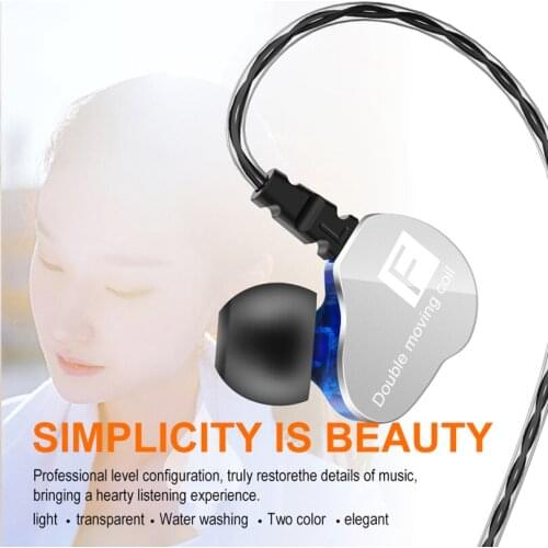 Newest Fenge F4 Double Unit Drive In Ear Earphone Bass Subwoofer HIFI 4D Sound Quality Music Sport Earphone Type C Headset Hot