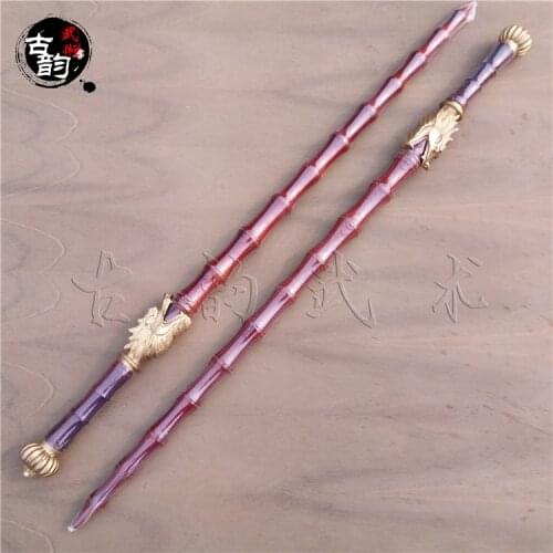 Brand new Bamboo joint wooden whips rosewood double mace traditional Martial arts weapons Dragon head mahogany hard whips