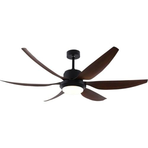 66 inch Nordic large country industrial wind ceiling fan LED light DC American retro remote restaurant living room ceiling fans