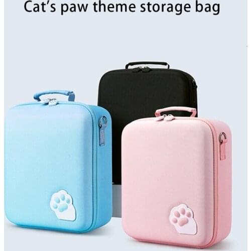 Cat Claw Themed Storage Bag Console Portable Protective Travel Carry Case Hard Shell Protector Compatible with Switch Accessory